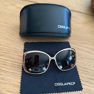 DSQUARED2 Women's Gold Framed Sunglasses - Authentic